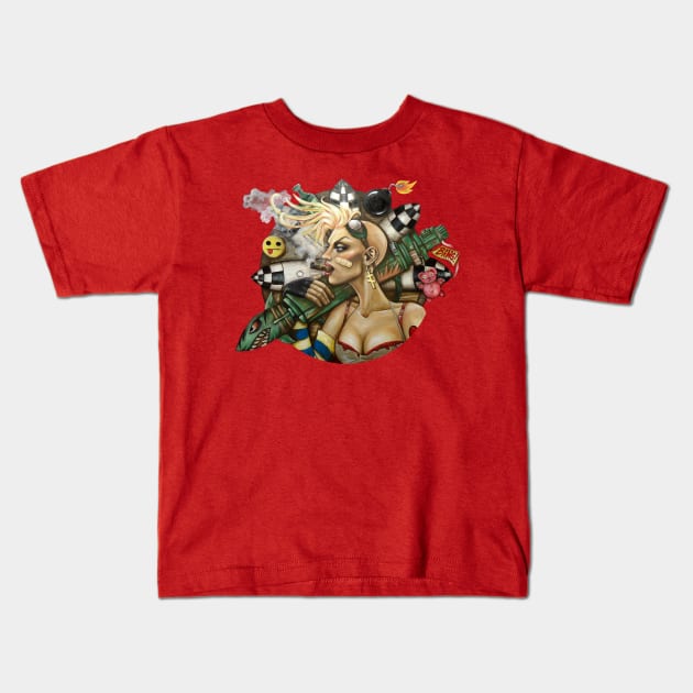 Tank Girl Nouveau Kids T-Shirt by The Art of Megan Mars